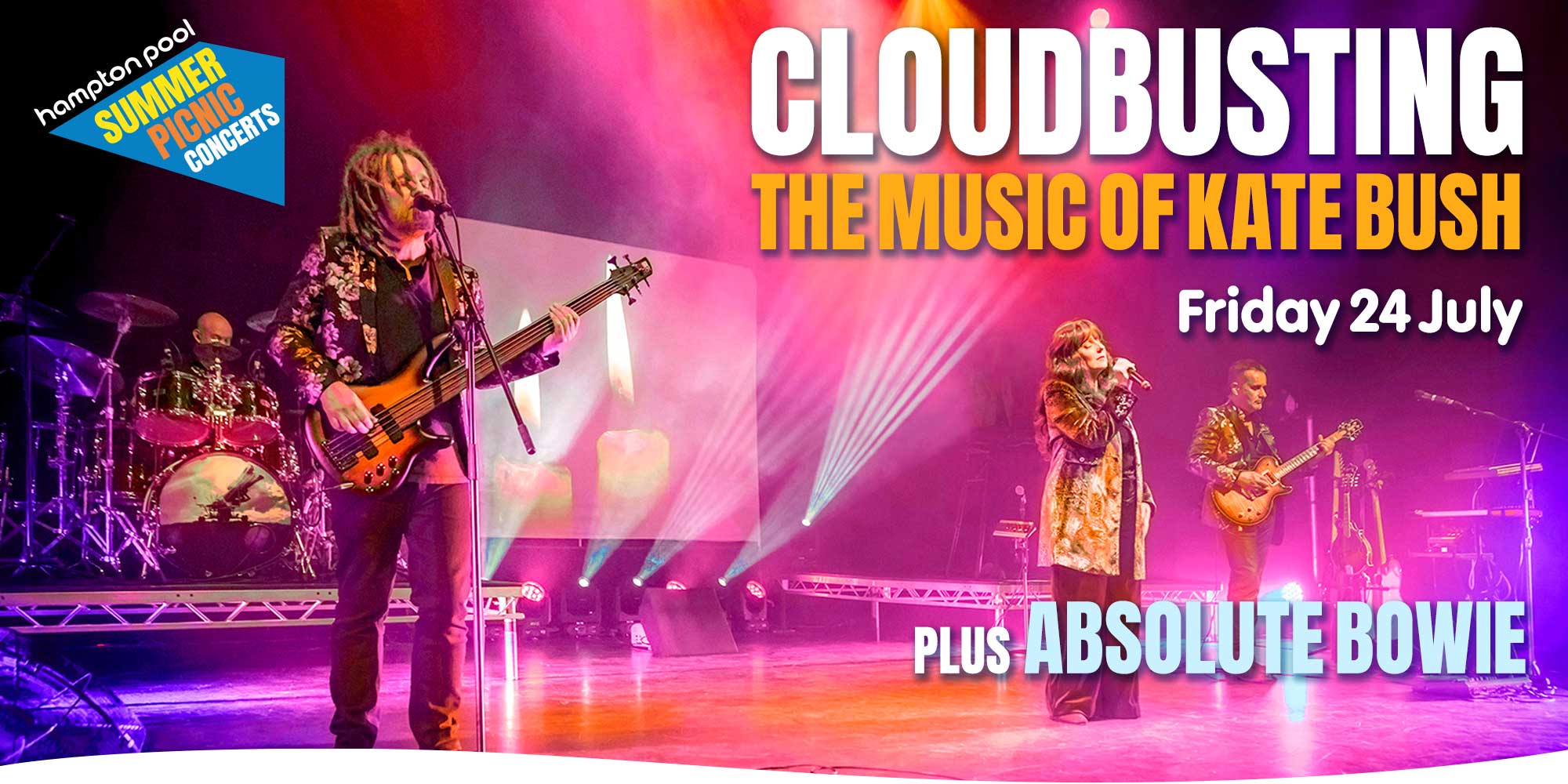 Cloudbusting – The Music of Kate Bush plus Absolute Bowie, Friday 26 July 2025