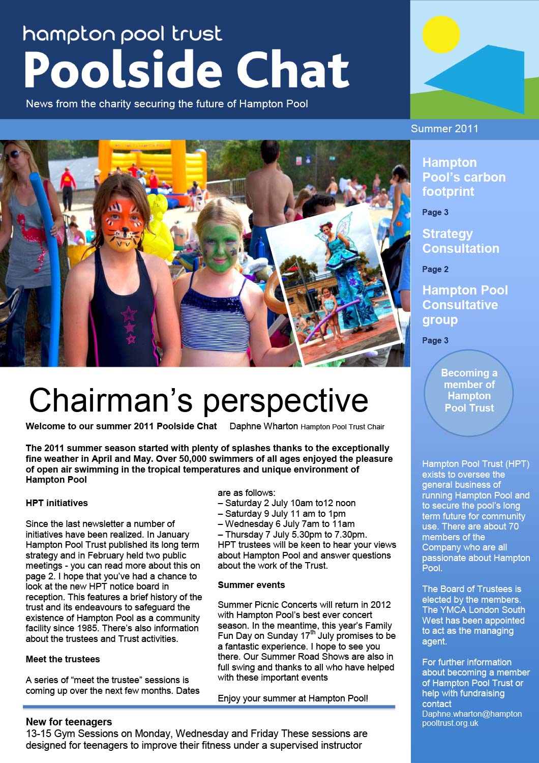 Poolside Chat Newsletter Summer 2011
