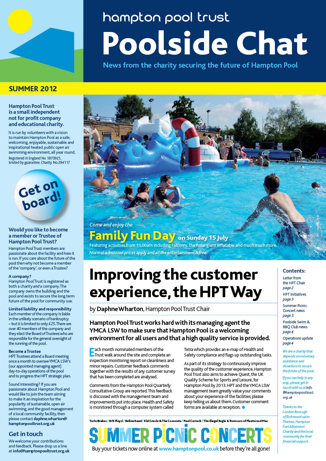 Poolside Chat Newsletter Summer 2012