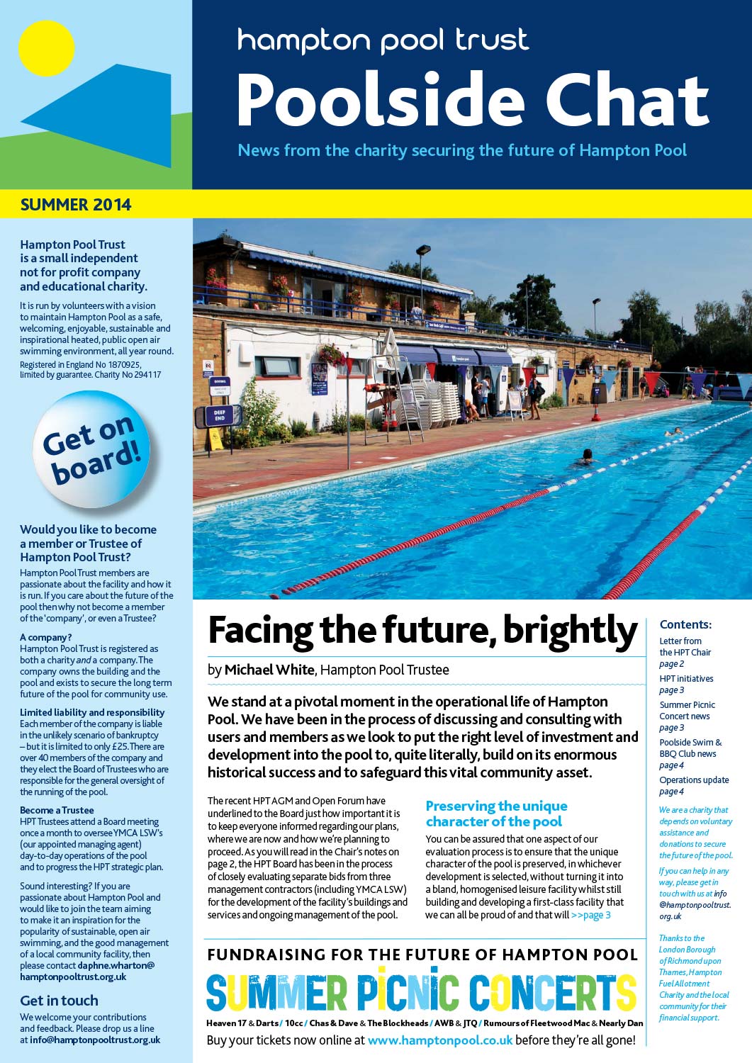 Poolside Chat Newsletter Summer 2014