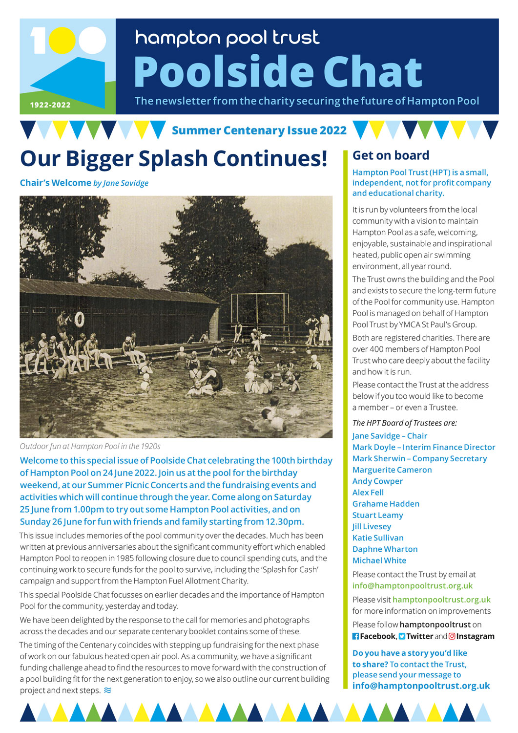 Poolside Chat Newsletter Summer 2022