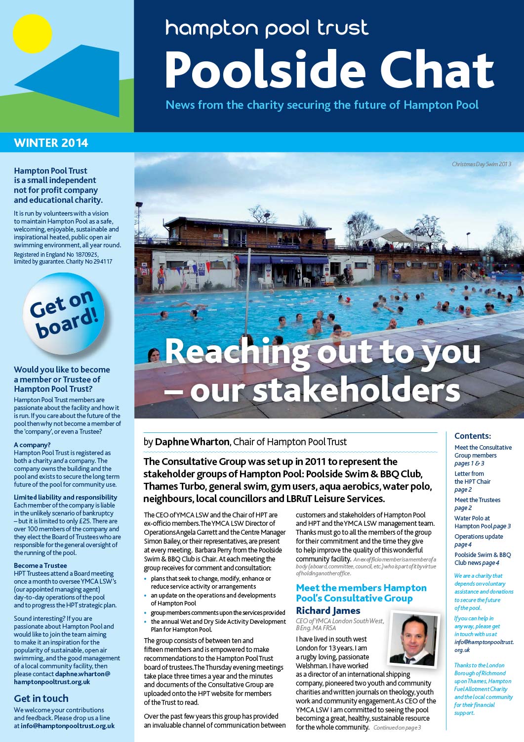 Poolside Chat Newsletter Winter 2014