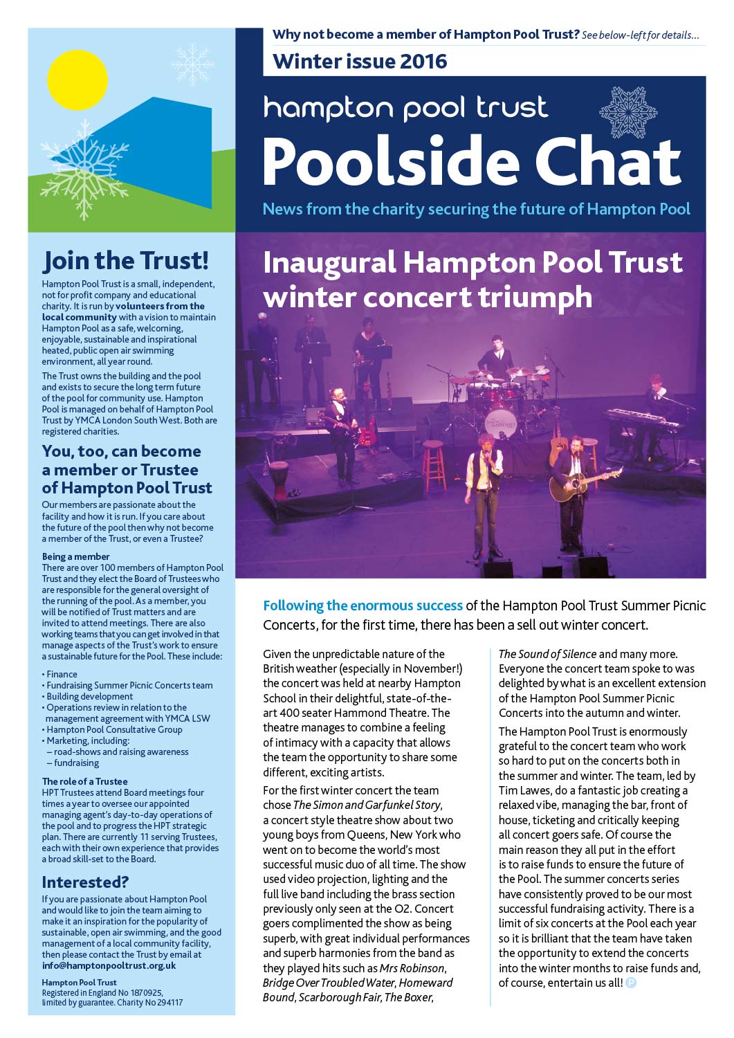Poolside Chat Newsletter Winter 2016
