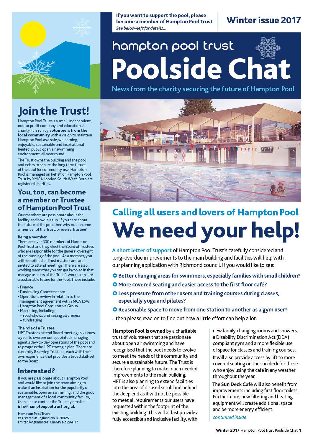 Poolside Chat Newsletter Winter 2017